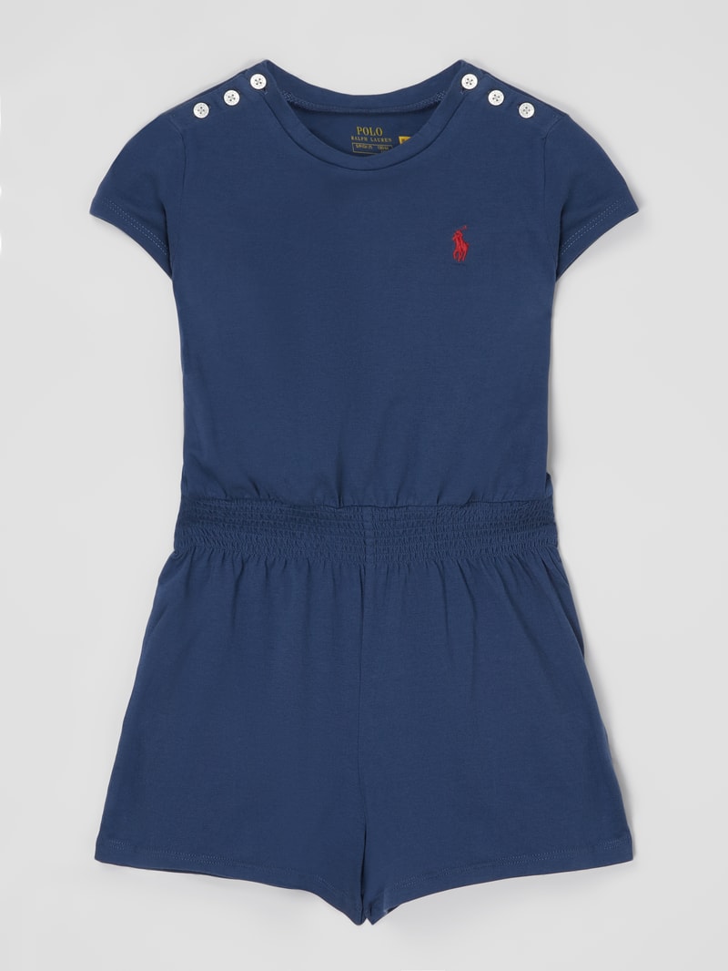 Playsuit aus Jersey in rauchblau