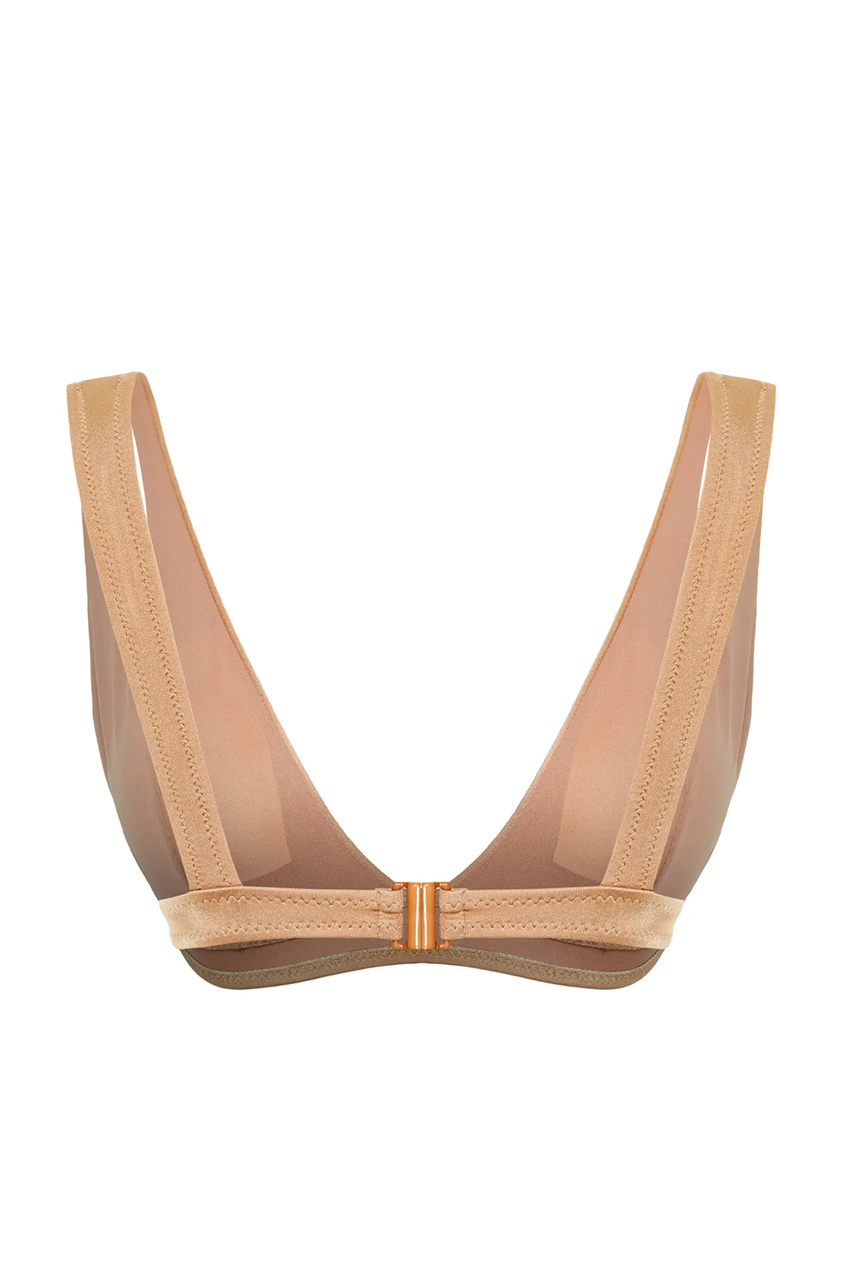 Trendyol Collection  Nerzfarbenes Triangel-Bikinioberteil mit Ausschnitt/Fenster TBESS20BU0202