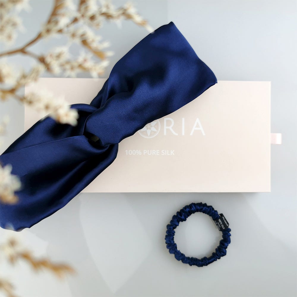 Ailoria S&D Set Headband und Scrunchie S Blau