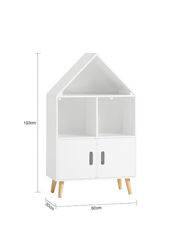 SoBuy Kinderregal in Weiß - (B)60 x (H)103 x (T)30cm günstig kaufen onesize