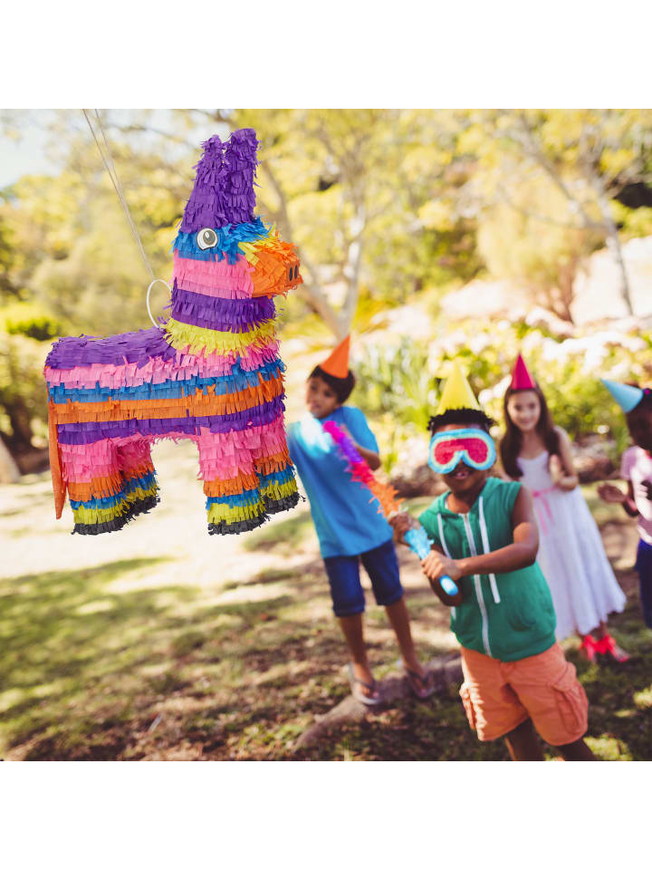 relaxdays Pinata Esel in Bunt - (B)40x (H)55 x (T)13 cm günstig kaufen onesize