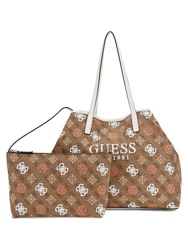 Guess Schultertasche in Hellbraun - (B)40 x (H)31 x (T)16 cm günstig kaufen onesize
