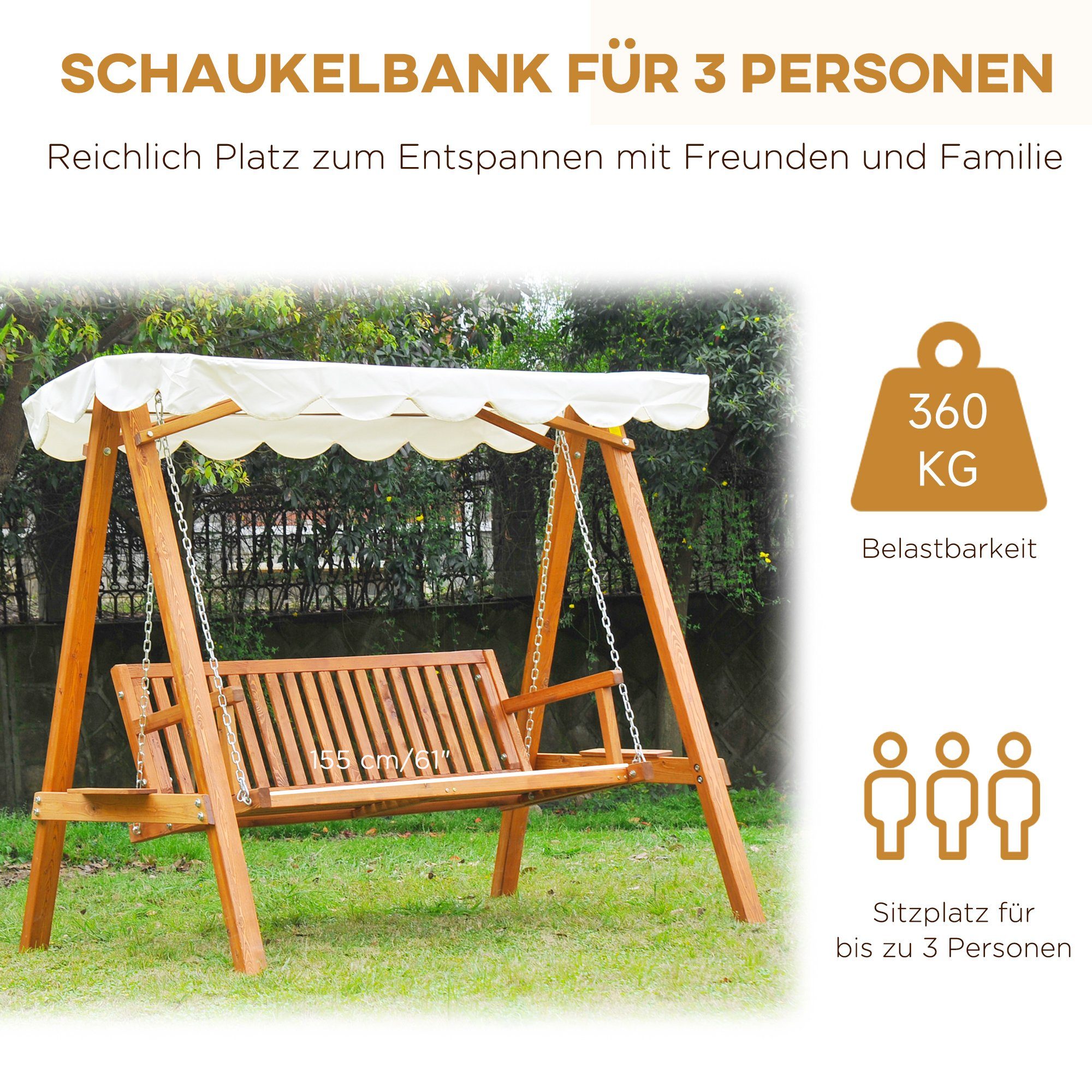 Outsunny Hollywoodschaukel