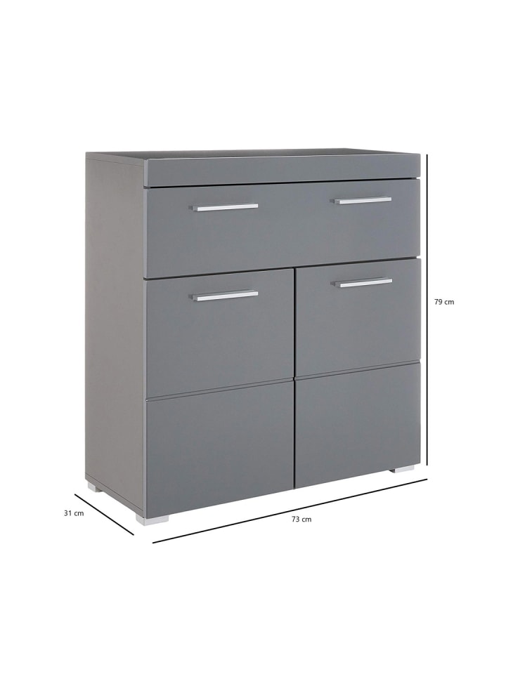 ebuy24 Badschrank AmandaMando Grau 73 x 31 cm günstig kaufen onesize