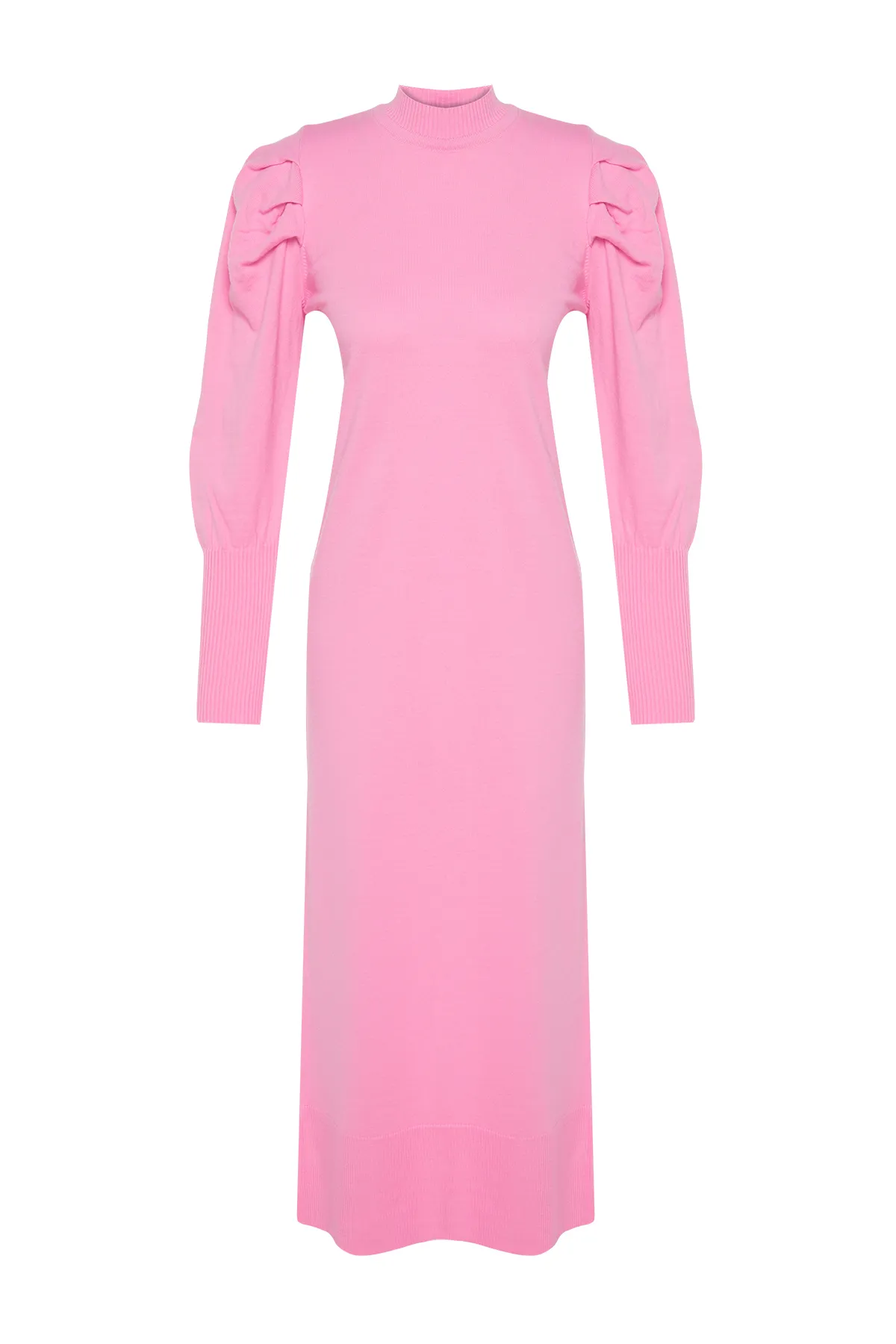 Trendyol Modest  Rosa ungefütterte einfarbige Strickware TCTAW23EB00047