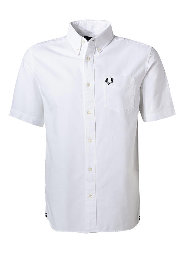 Fred Perry, Kurzarmhemd, Oxford, weiß