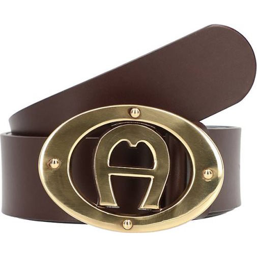AIGNER Logo Gürtel Leder
