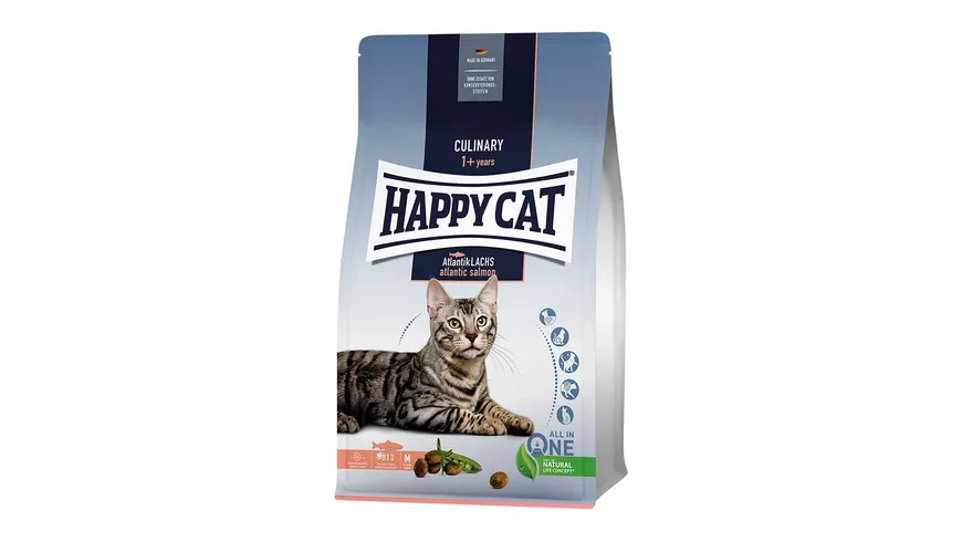 Happy Cat Katzentrockenfutter Culinary Adult Atlantik Lachs 1,3kg 1.3 kg