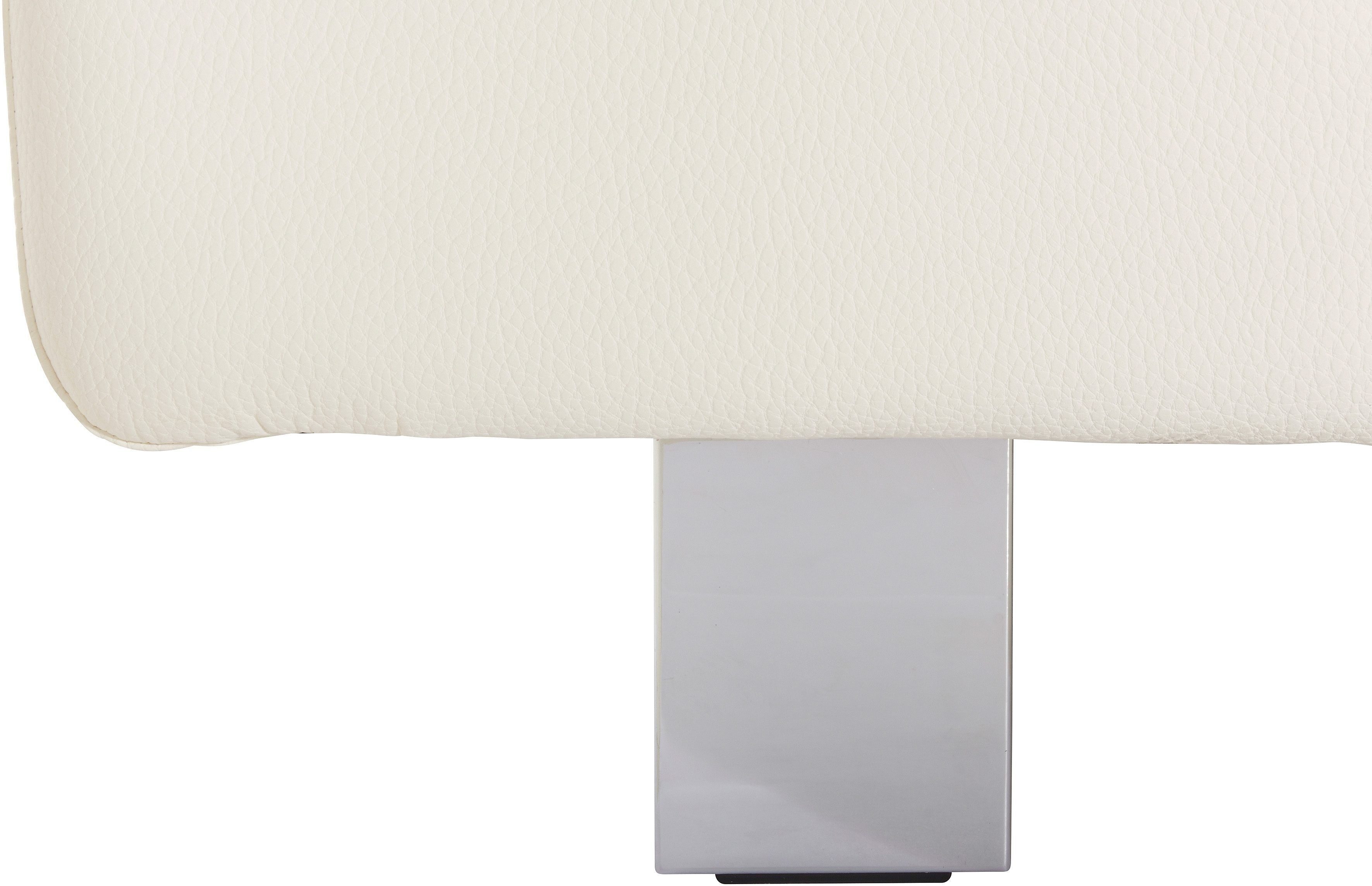 COTTA Polstergarnitur Driver, (Set), bestehend aus Ecksofa und Hocker, mit Kopfteilverstellung