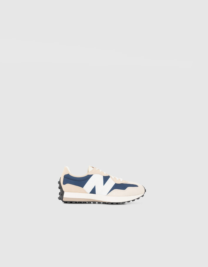 Baskets beiges et marine New Balance 327 Homme