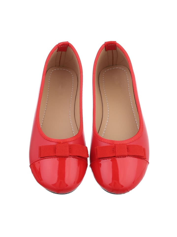 Ital-Design Ballerina in Rot günstig kaufen