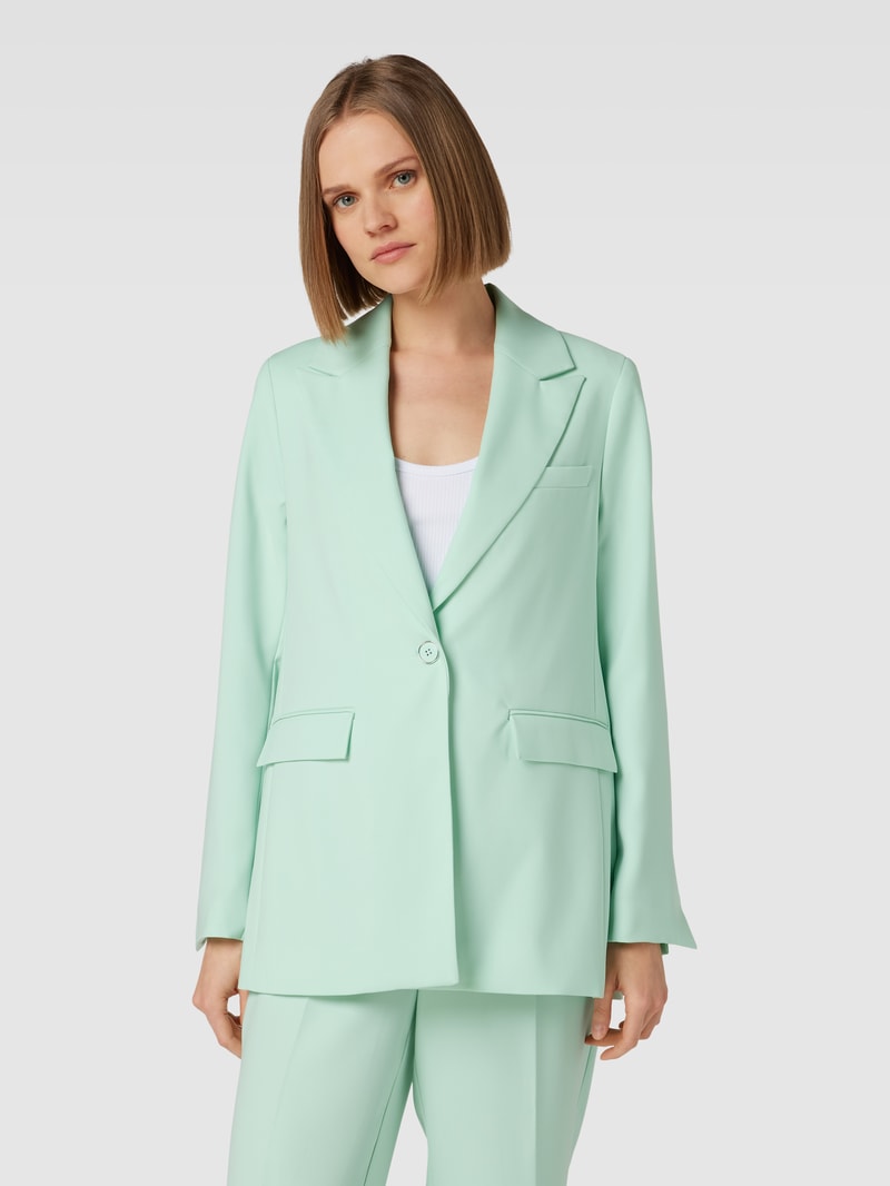 Blazer mit Reverskragen Modell 'LEIA' in helltürkis