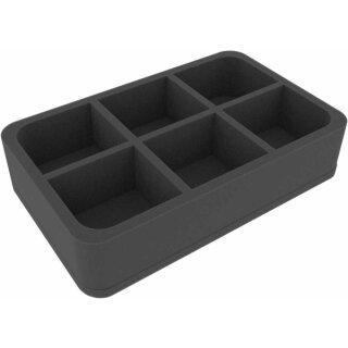 Feldherr 60 mm Half-Size Schaumstoff mit 6 Fächern