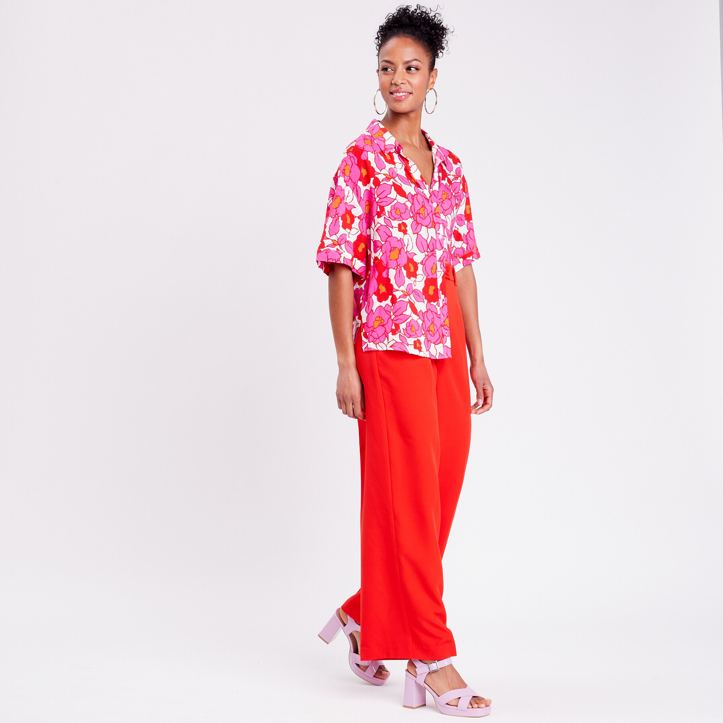 Chemise manches courtes blanc femme | Cache Cache