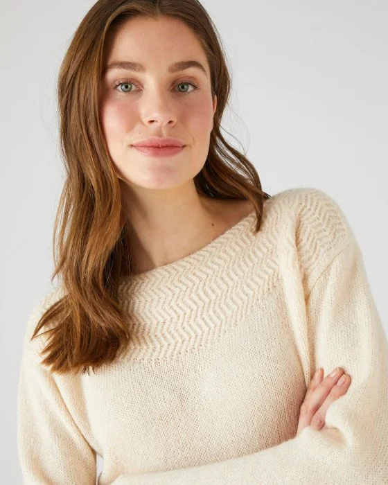 Pull chaud motif chevrons Thermolactyl