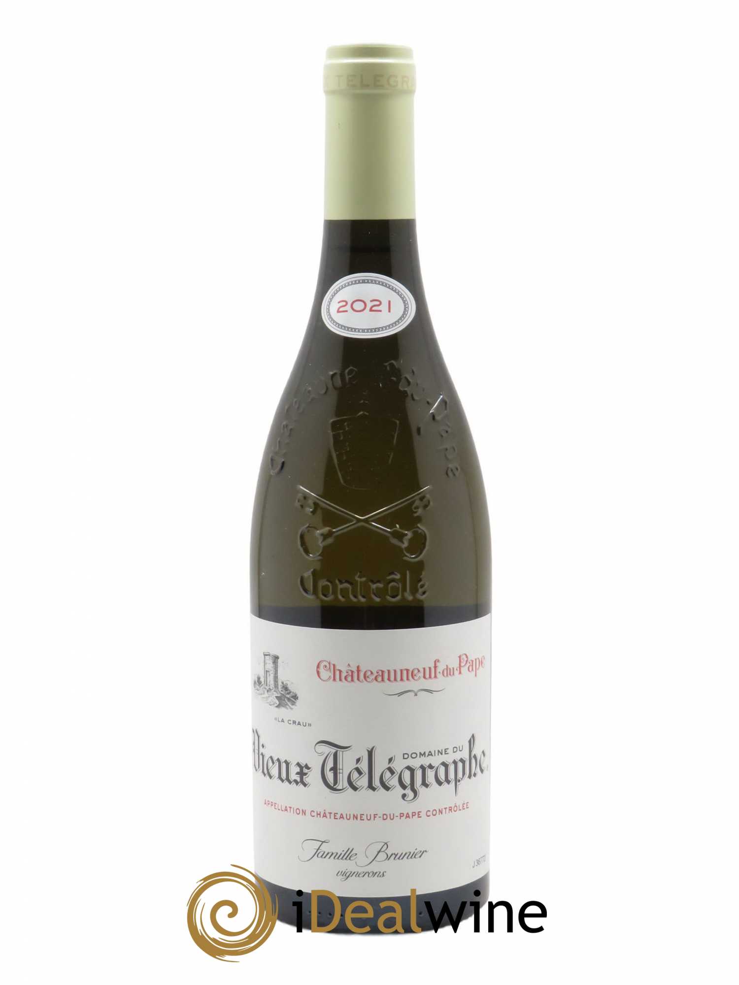 Châteauneuf-du-Pape Vieux Télégraphe (Domaine du) Vignobles Brunier  2021 - Lot de 1 Bouteille