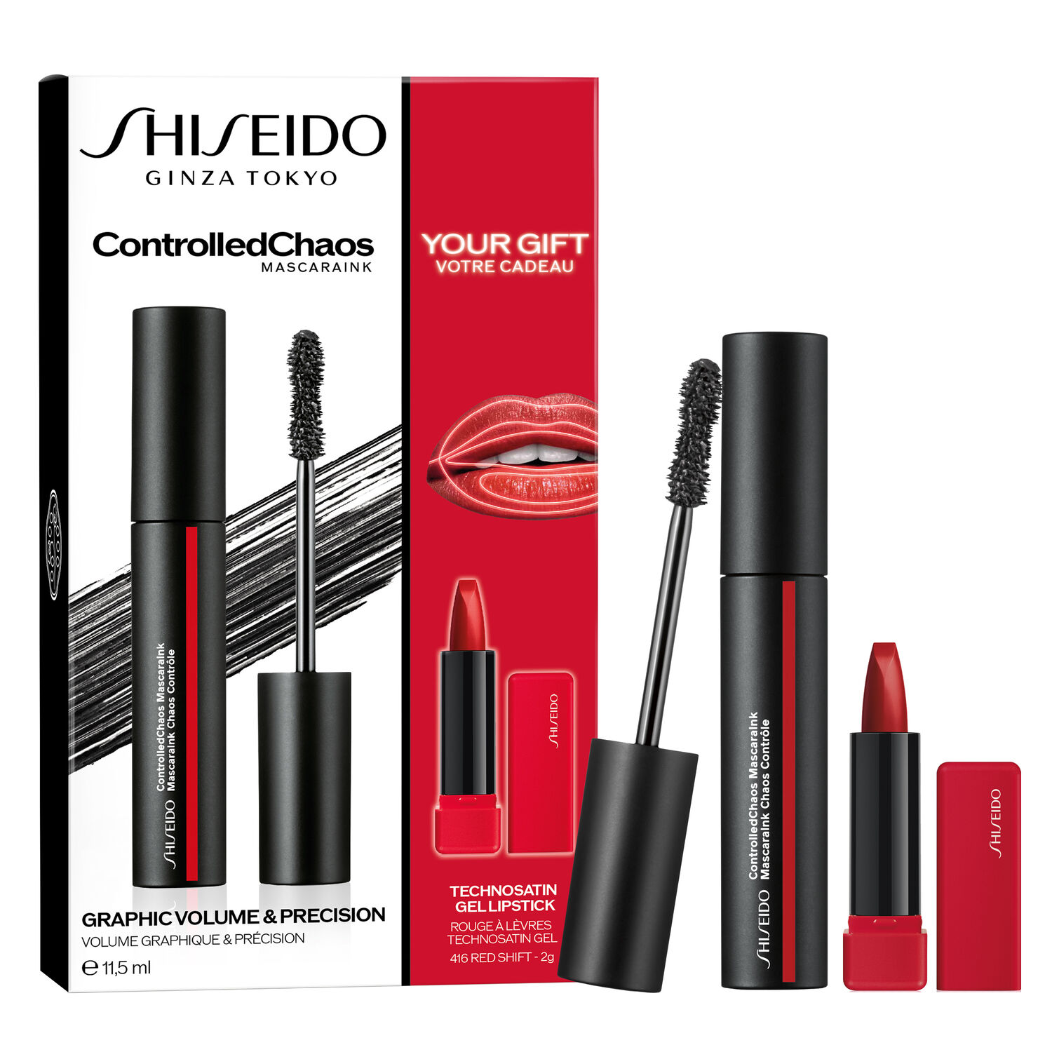 Shiseido Controlled Chaos Mascara Ink Coffret Mascara + Mini gloss