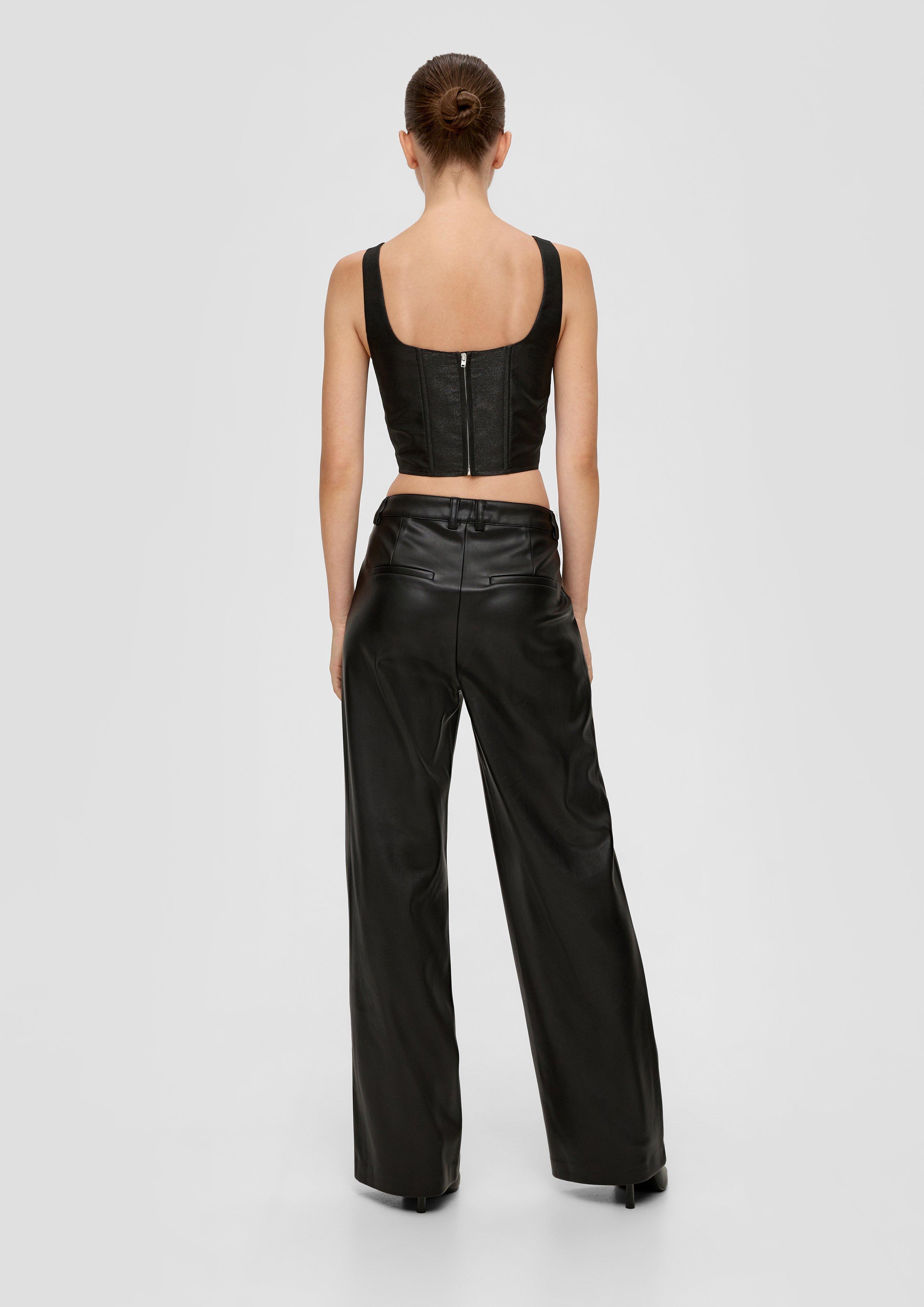 Korsett-Top mit metallisiertem Garn | QS x ELIF  2135067-9999