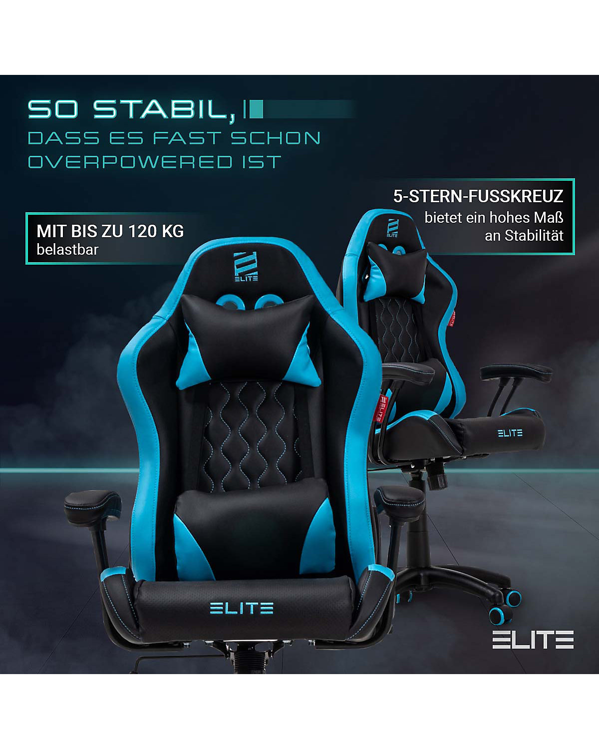 Gaming Stuhl PULSE - Ergonomischer Kinder Luxus Gaming Stuhl - 4D Armlehnen - Bürostuhl