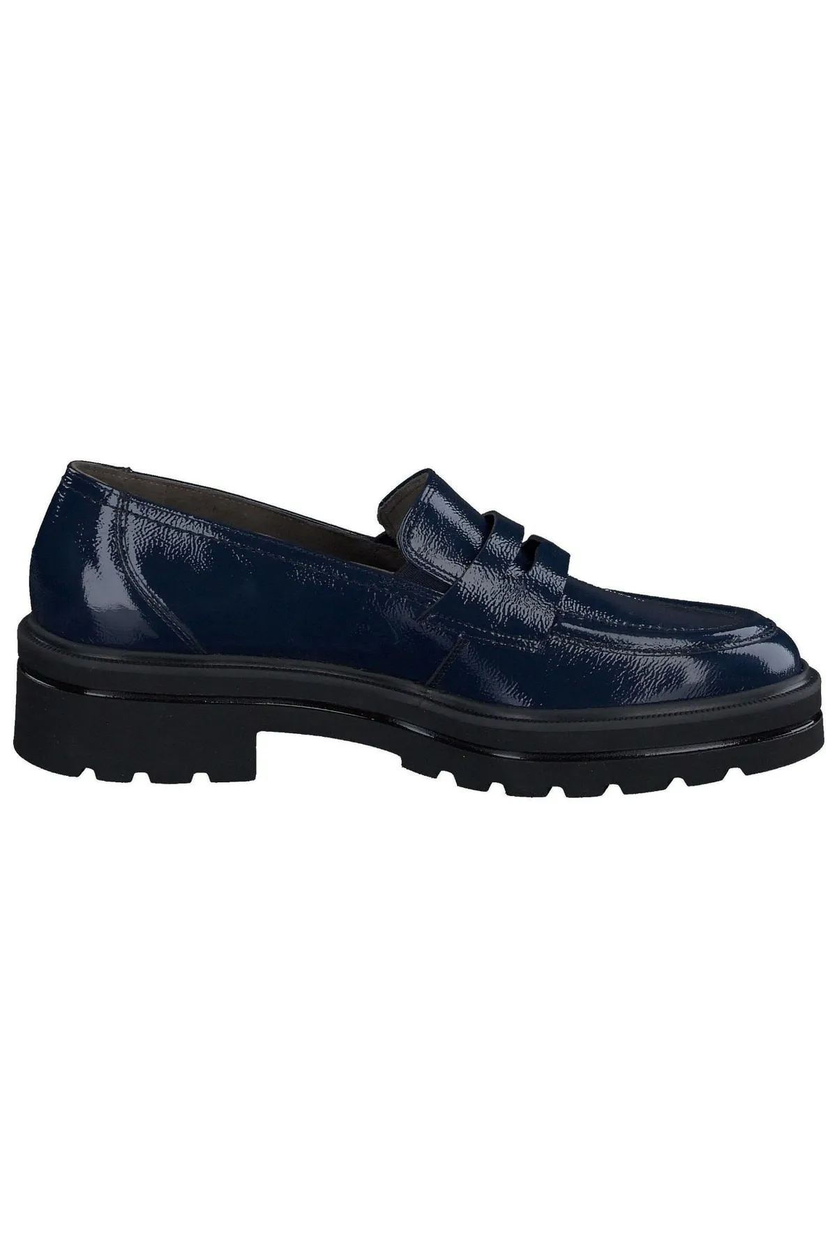 Paul Green  Flacher Schuh - Blau - Blockabsatz