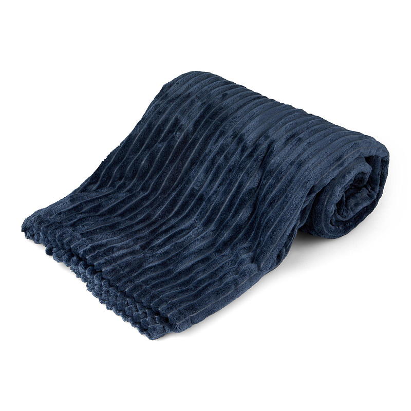 Home Pledd 150 x 200 cm flanellfleece marineblå