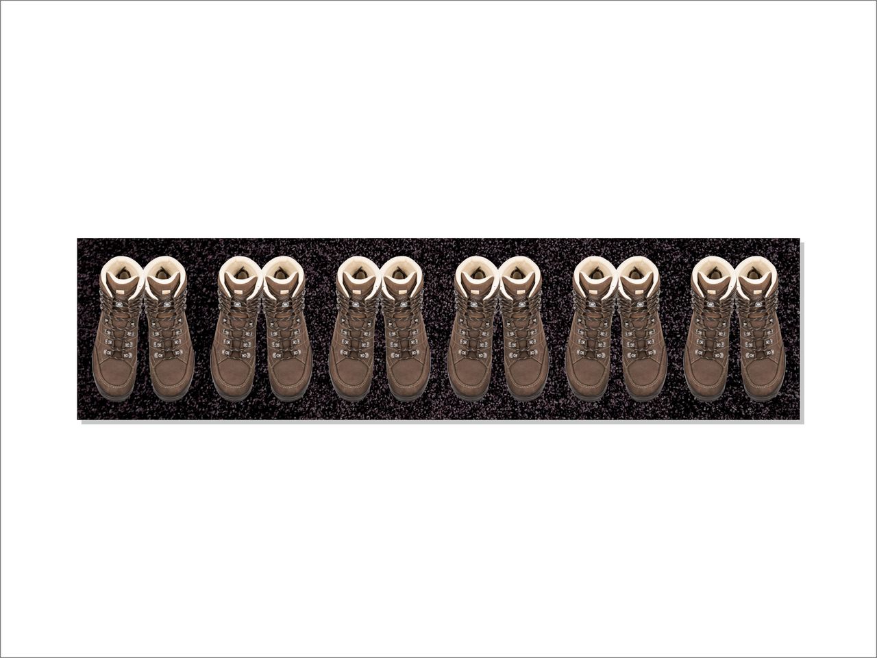 Keilbach Designprodukte Keilbach Schuhabstreifer, 147 x 37 cm, schwarz