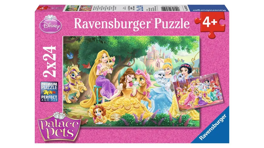 Ravensburger Puzzle - Beste Freunde der Prinzessinnen, 2 x 24 Teile