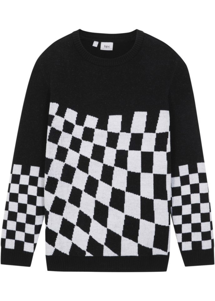 Jungen Strickpullover mit Jaquardmuster