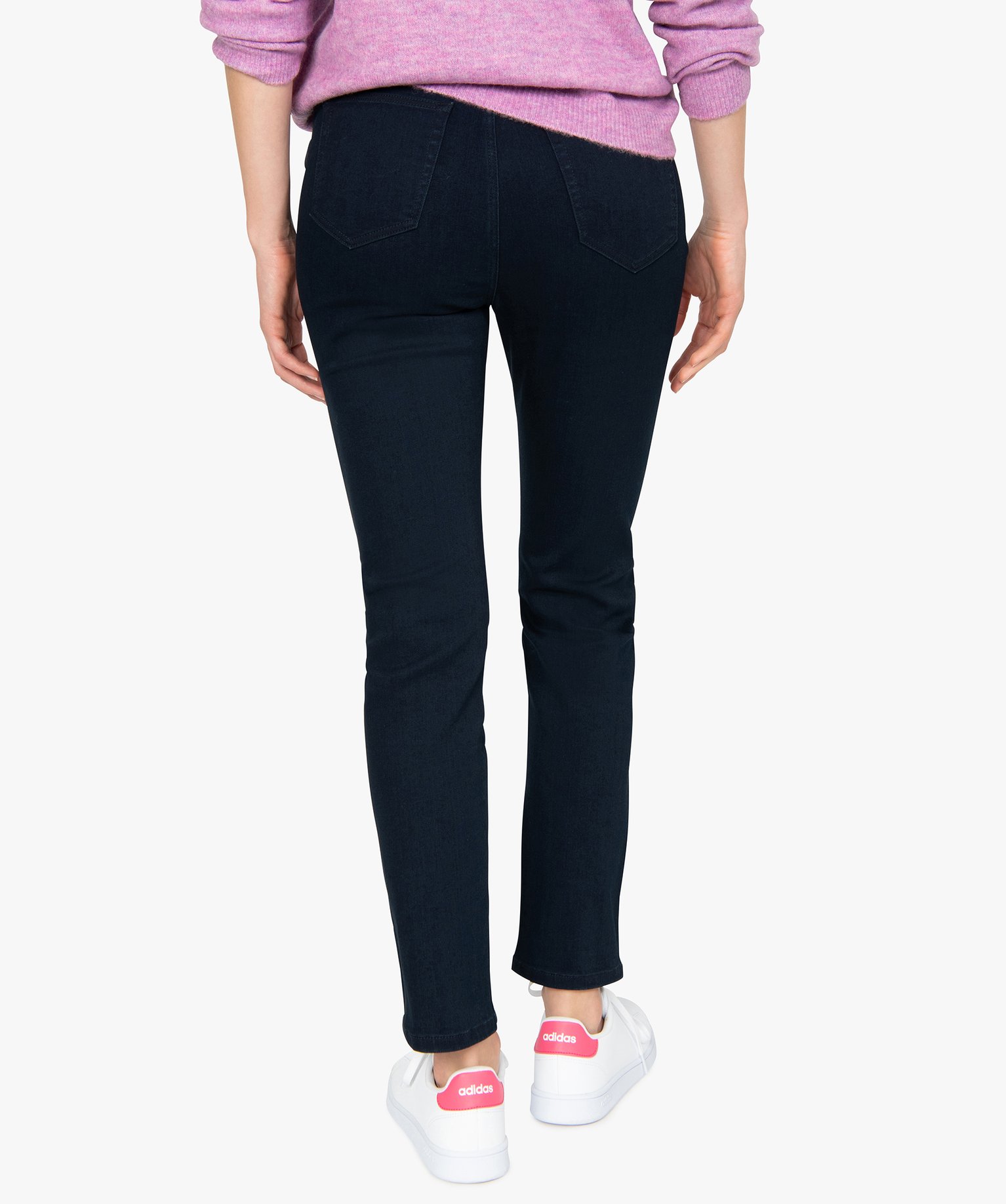 Jean femme slim à taille haute ultra stretch - L26 blue black | GEMO