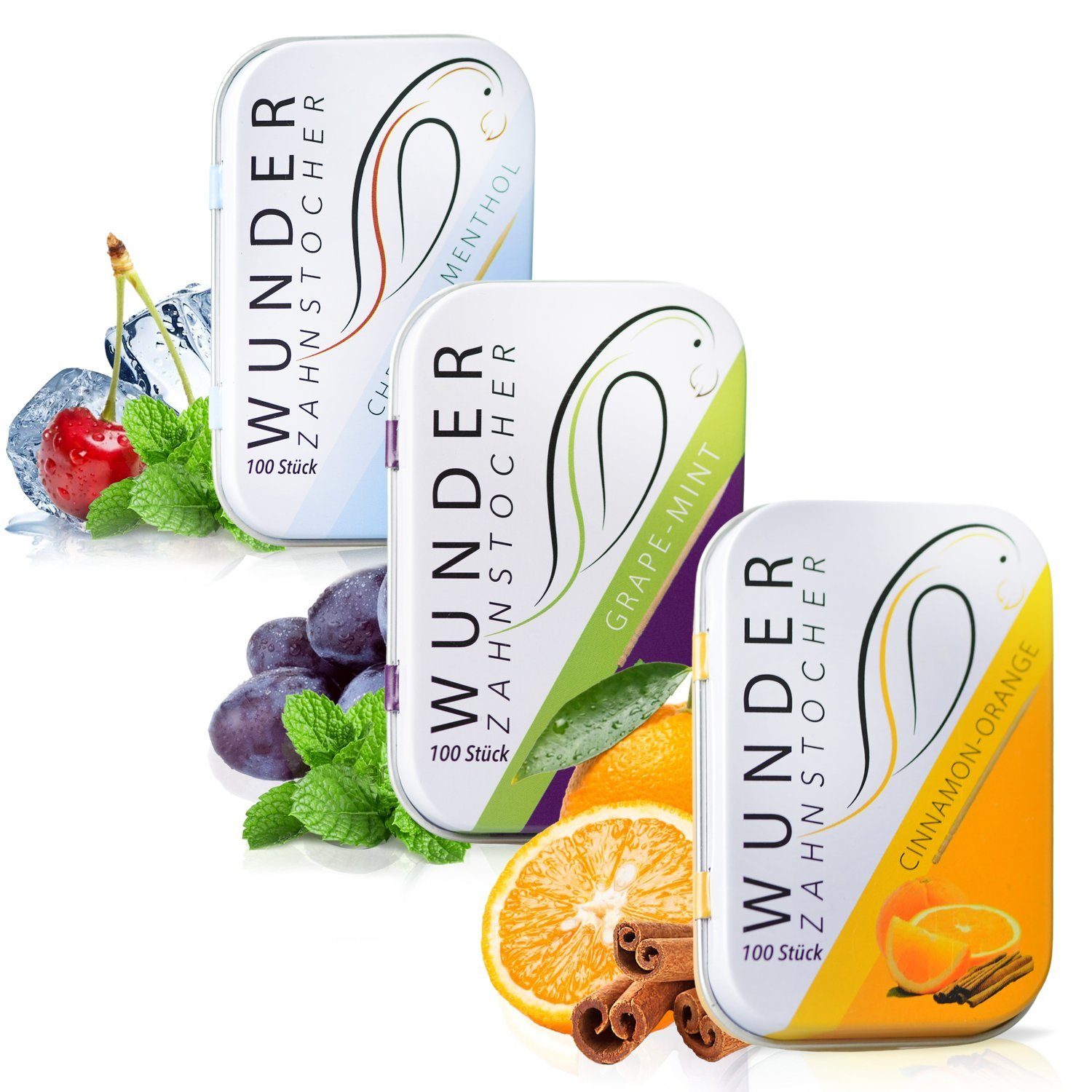 Wunder Zahnstocher Mundpflegecenter Wunder Zahnstocher mit Geschmack - Tasty Pack