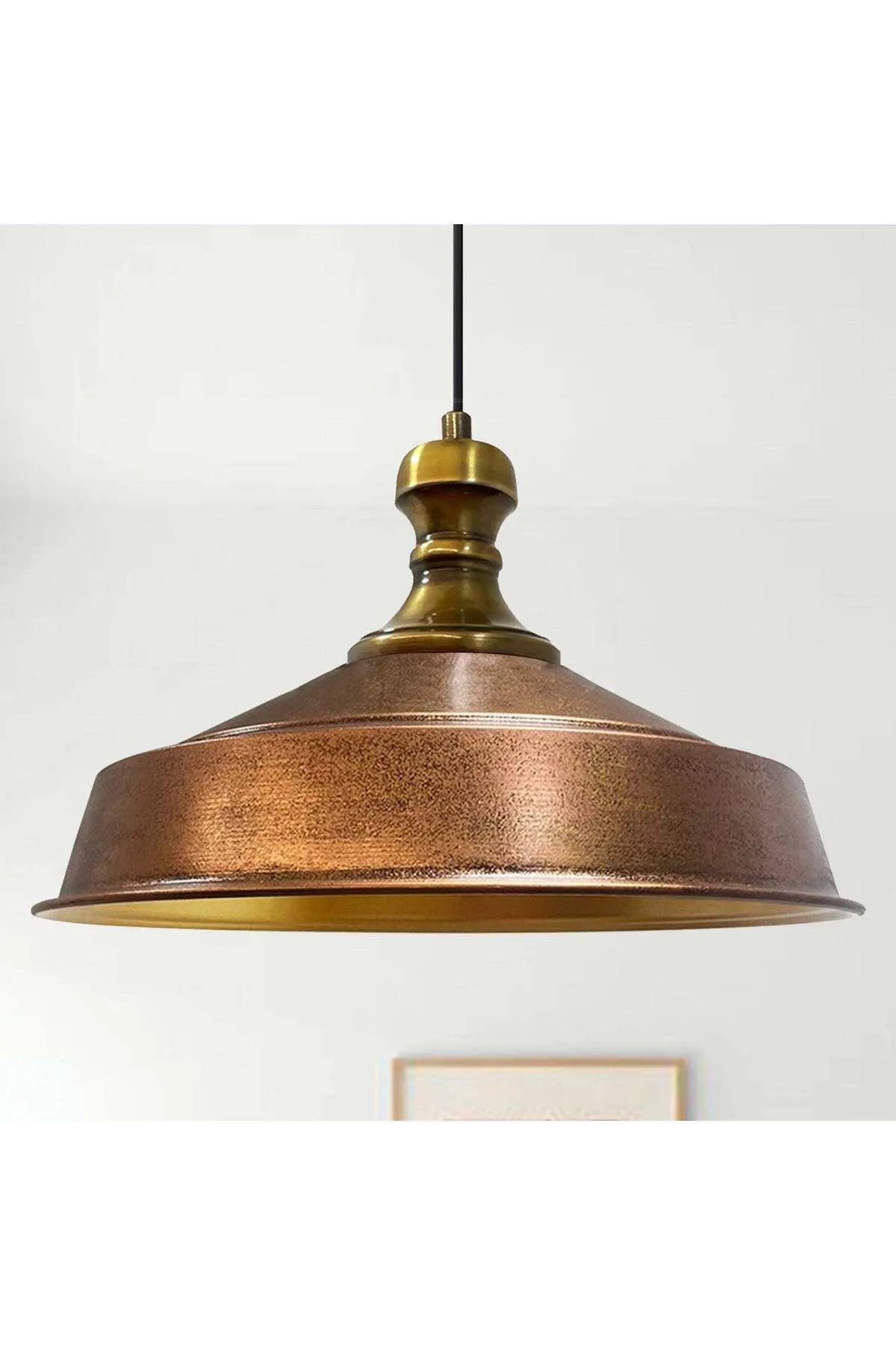 Bamyum  Pendelleuchte Asletl-Knob, Metall, 41 cm, Kupferlampe
