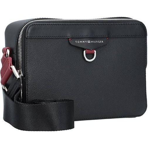 TOMMY HILFIGER TH Structured Umhängetasche Leder 22.5 cm