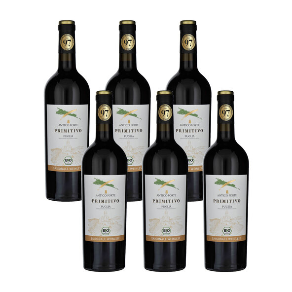 Bio Primitivo Puglia IGT, 6 Flaschen à 0,75 l