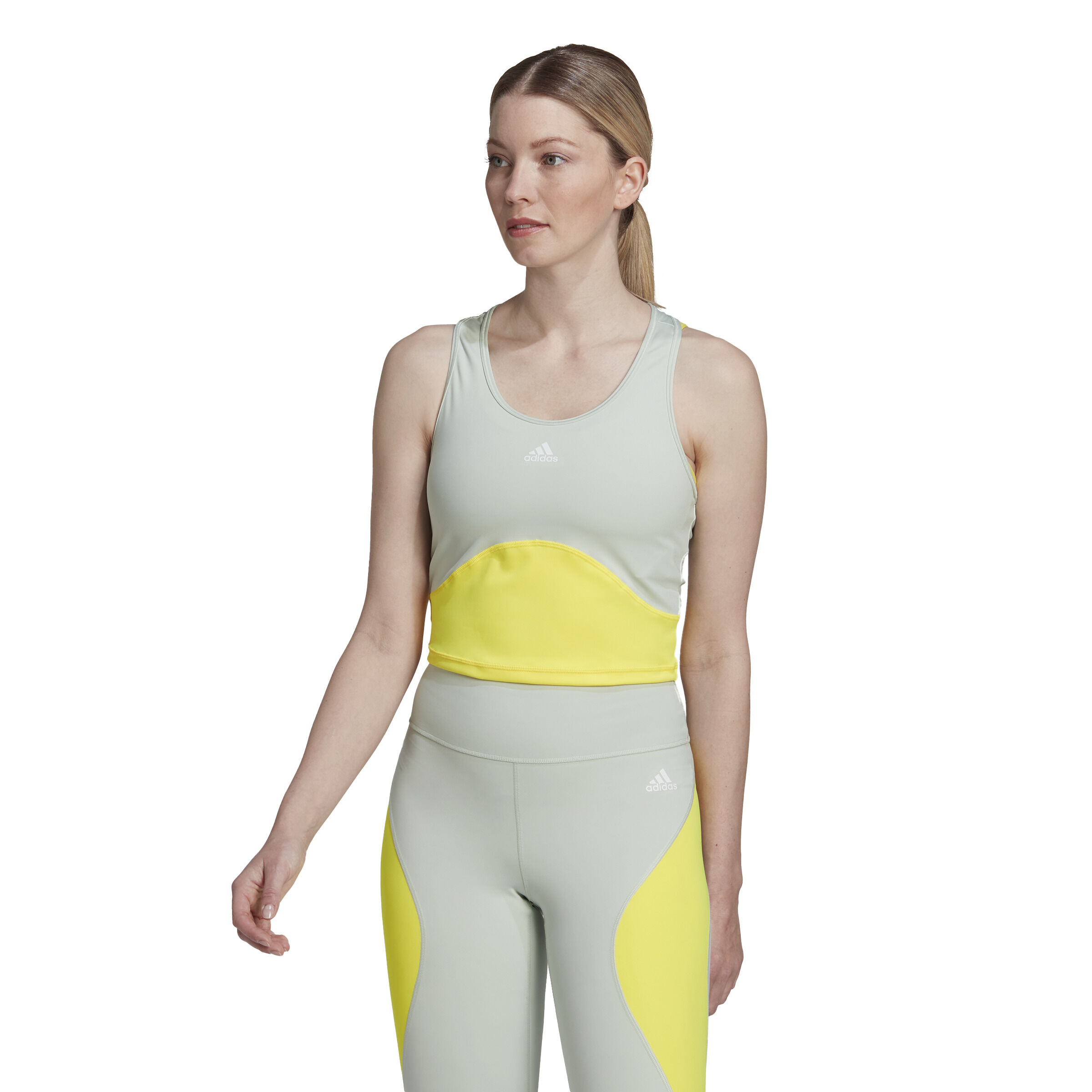 High Intensity Cropped Tank-Top Damen - Grün