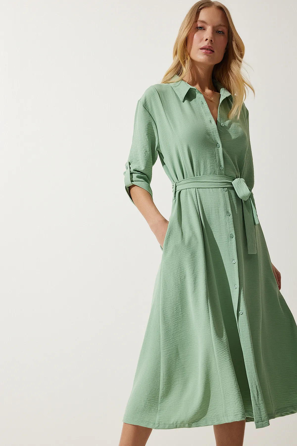 Happiness İstanbul  Kleid - Grün - A-Linie