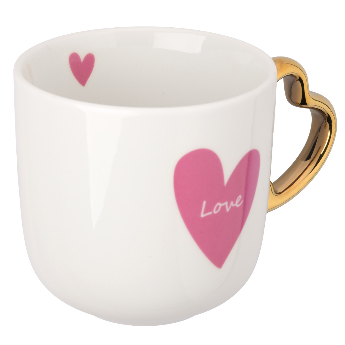 Tasse mit Herz und Schrifzug
