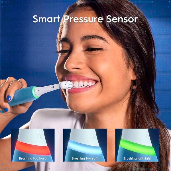 Oral-B iO My Way Teens електрична четкица за зубе, 1 дршка, 2 главе четкице - плава