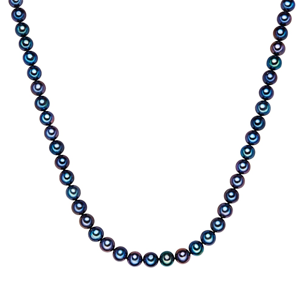 Valero Pearls Collier de perles Perle de culture d'eau douce Perle de culture d'eau douce en Bl collier