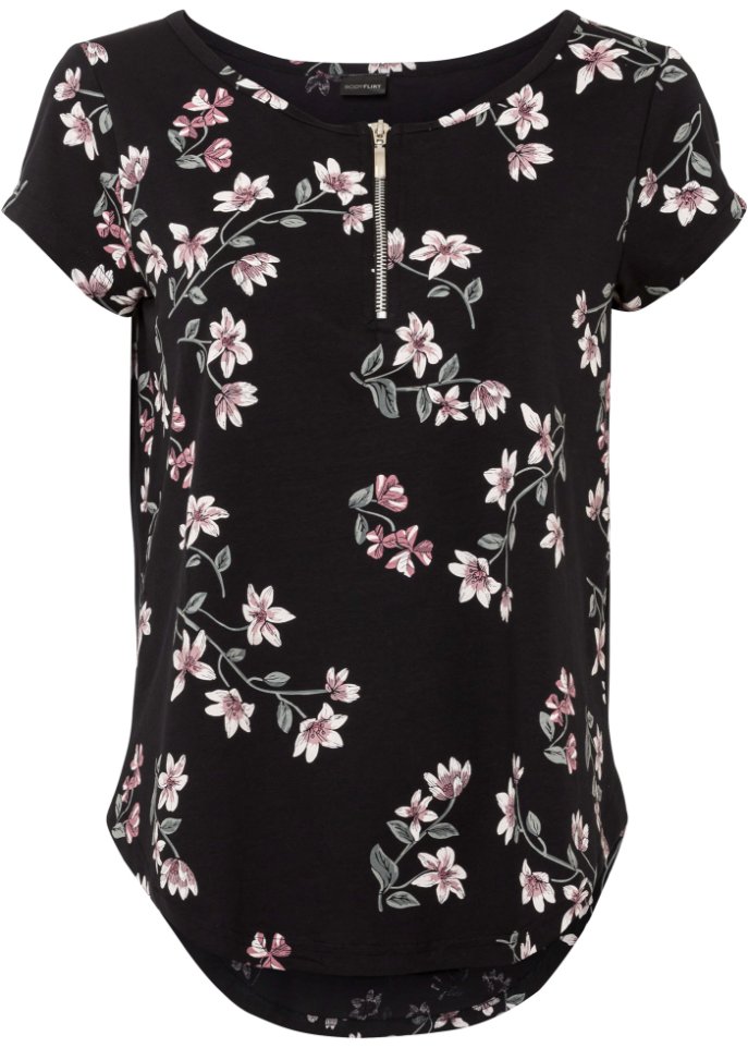 Shirt mit Reißverschluss
