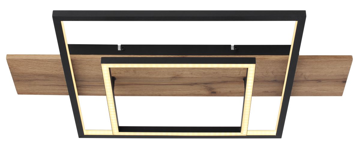 Globo LED Deckenleuchte Square Wood 1