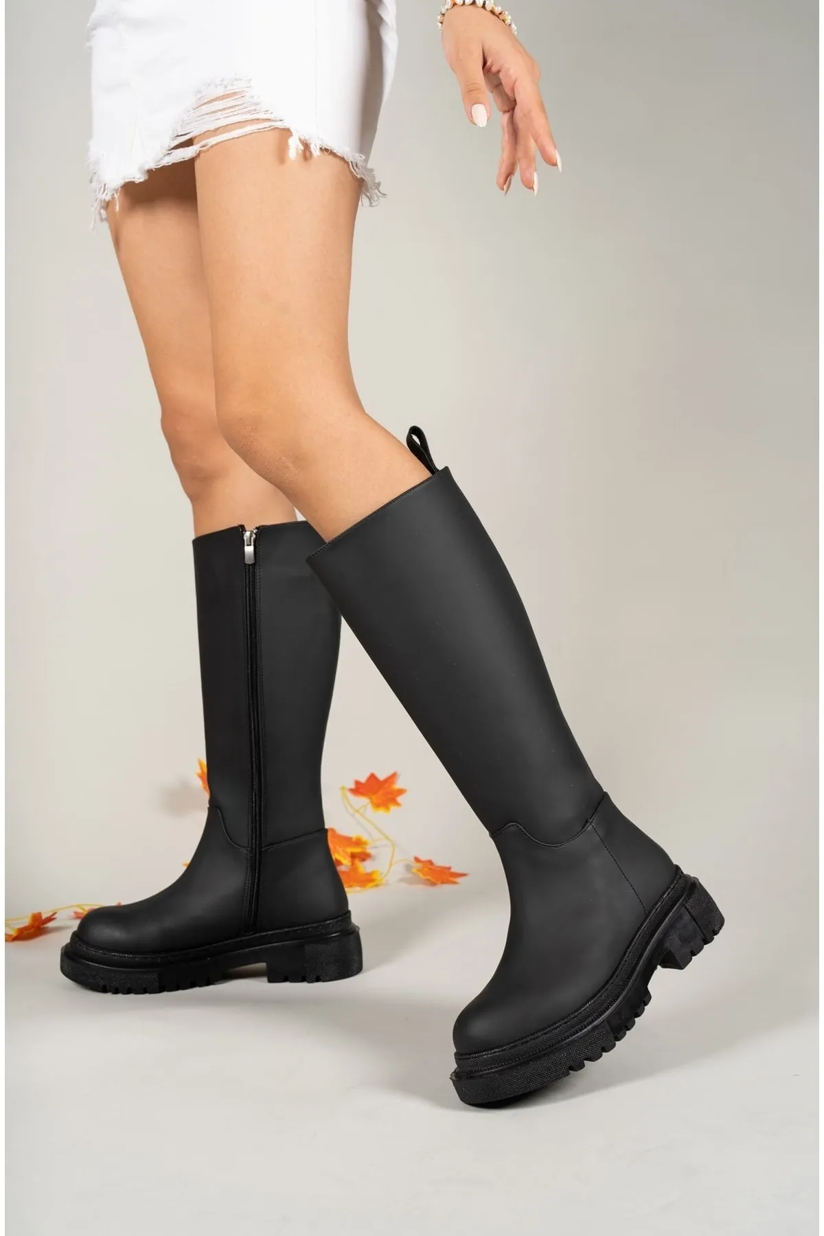 Riccon  Schwarze Damenstiefel 0012360