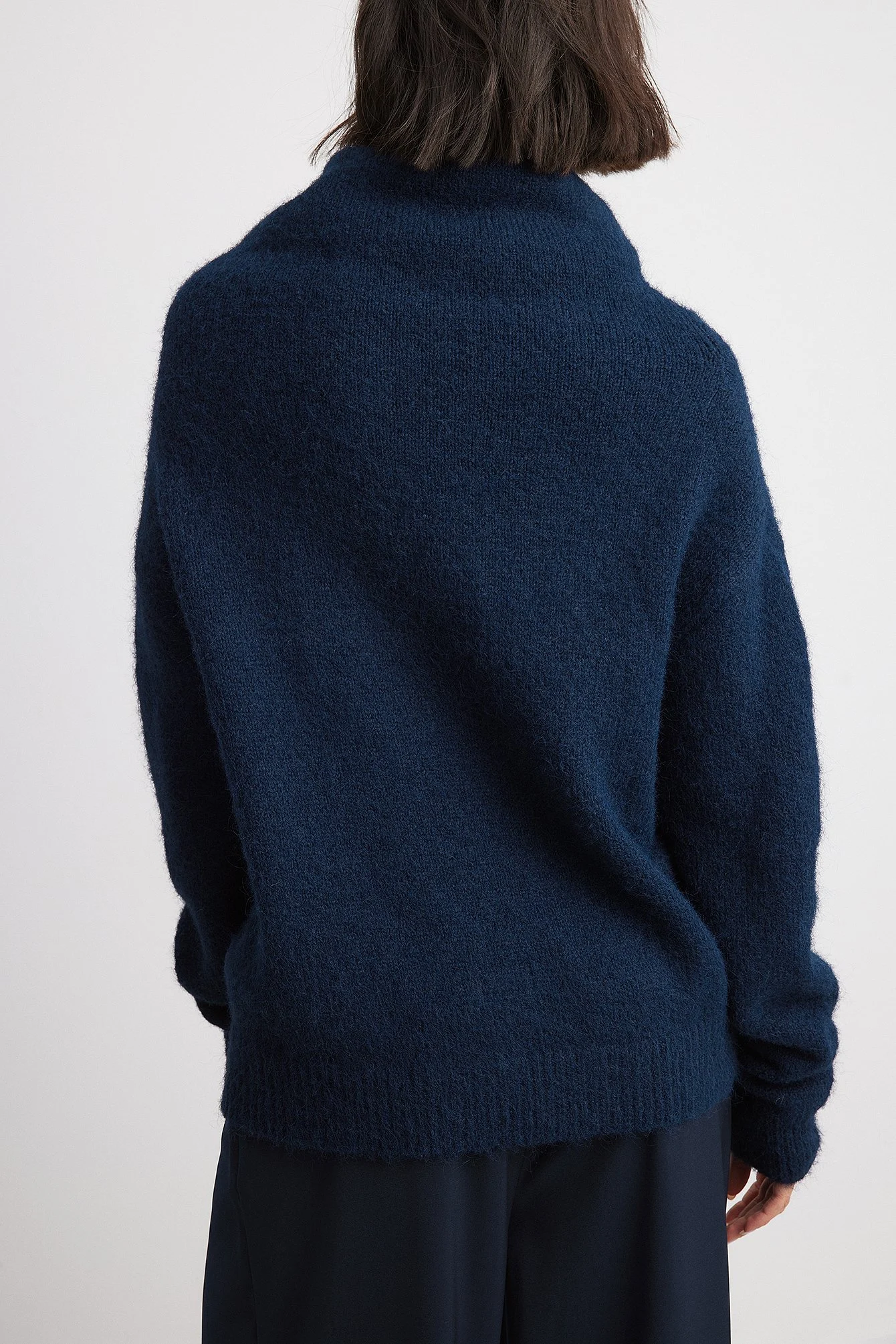 Strickpullover mit Rollkragen