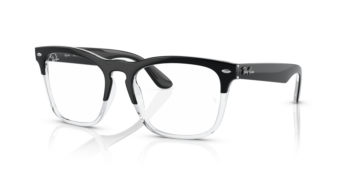 STEVE OPTICS - Negru lucios pe transparent