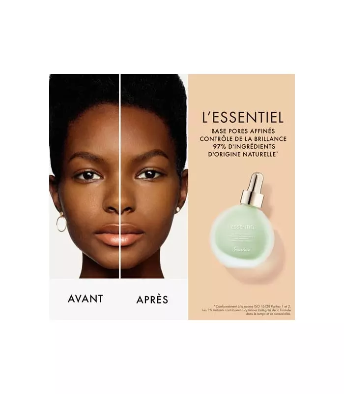 L'ESSENTIEL Base pores affinés contrôle de la brillance
