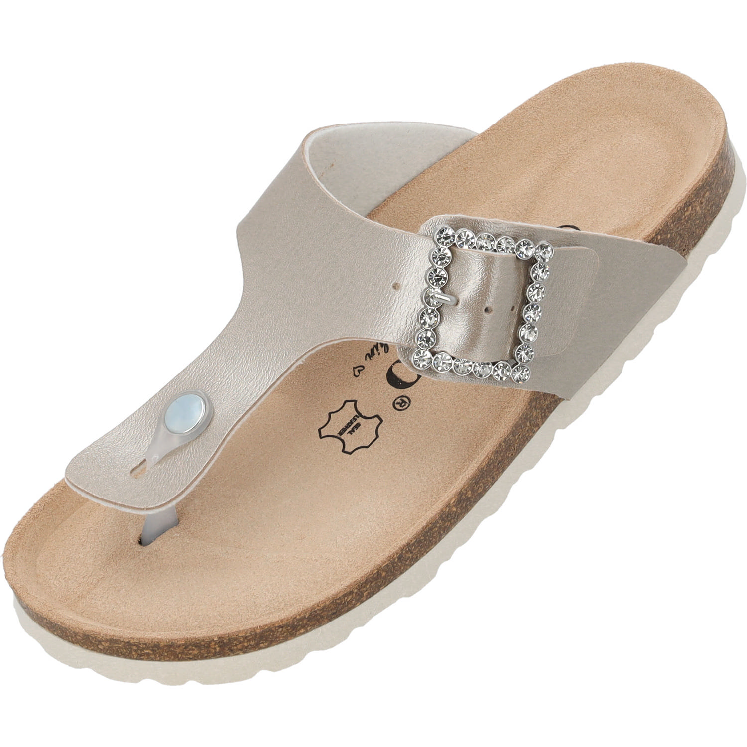 Palado Kos SQ by Sila Sahin, Zehentrenner, Damen, Grau Metallic