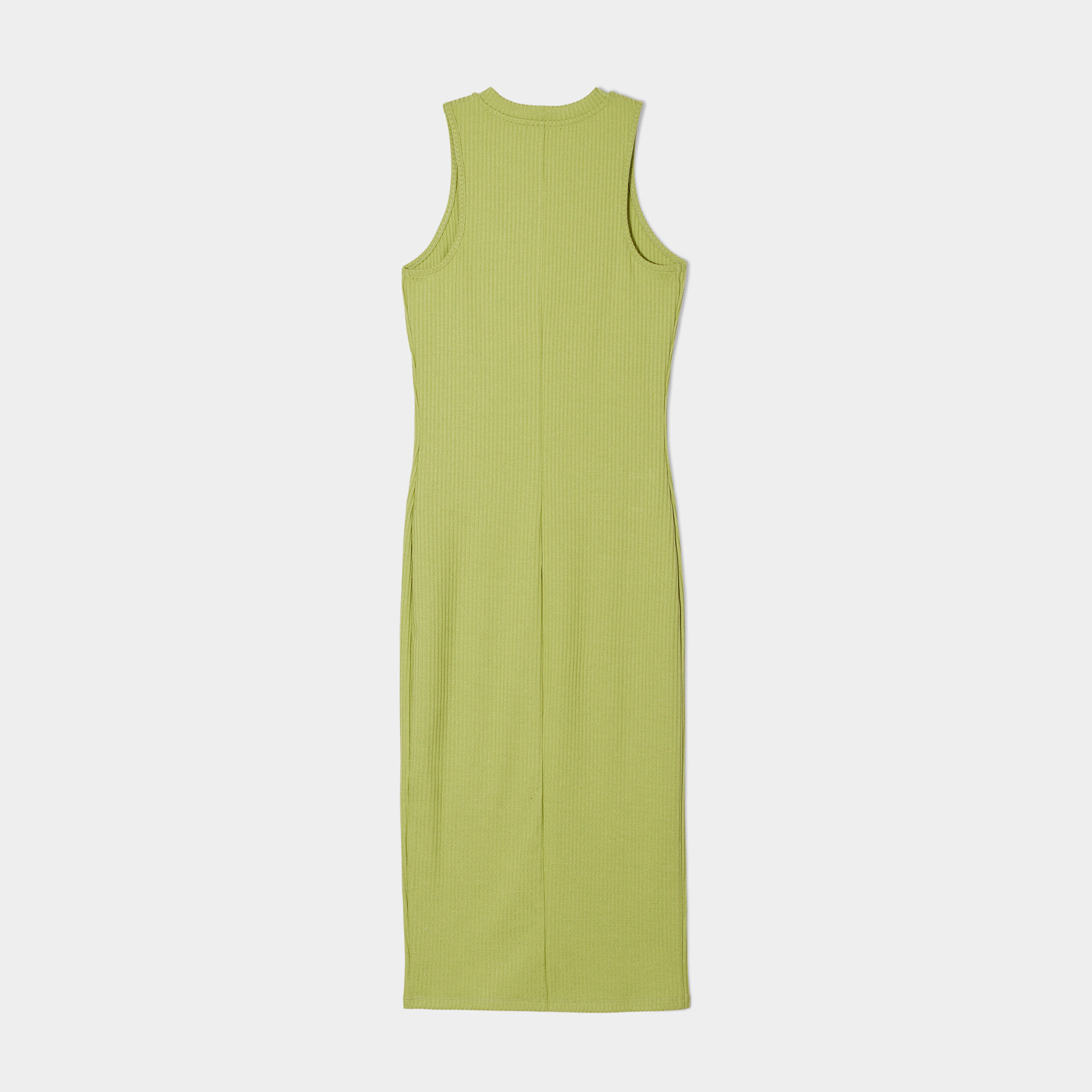 Robe pull longue moulante vert femme | Cache Cache