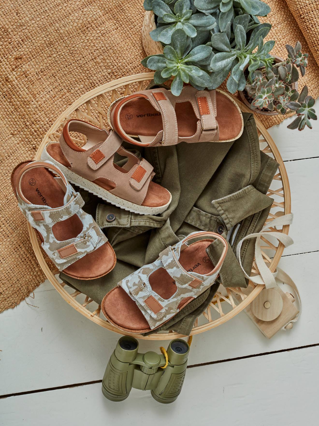 Vertbaudet Jungen Sandalen - grau