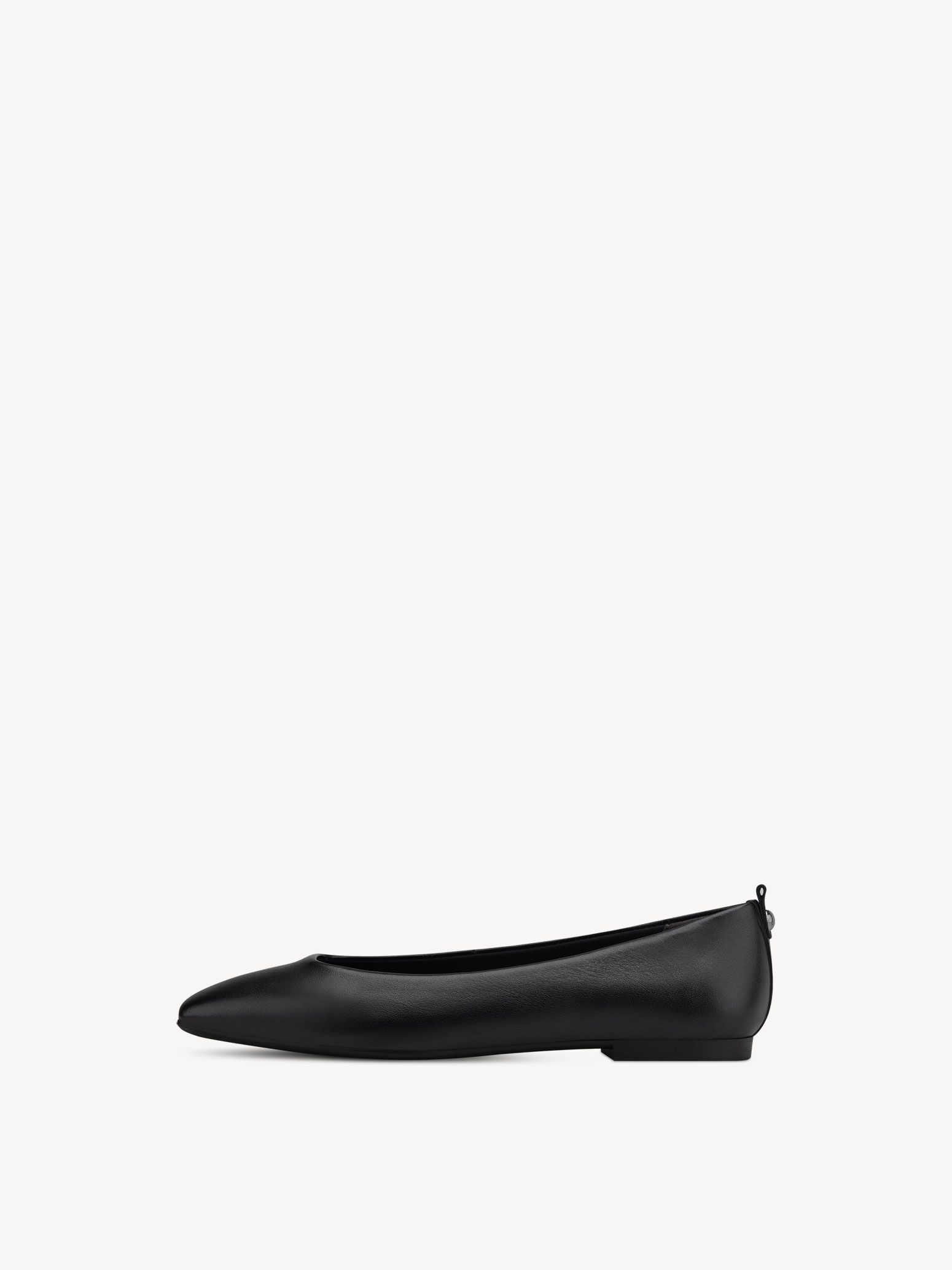 Ballerine en cuir - noir