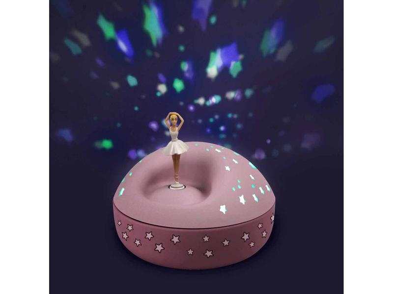 Veilleuse - projecteur d'étoiles musical Ballerine, piles incluses