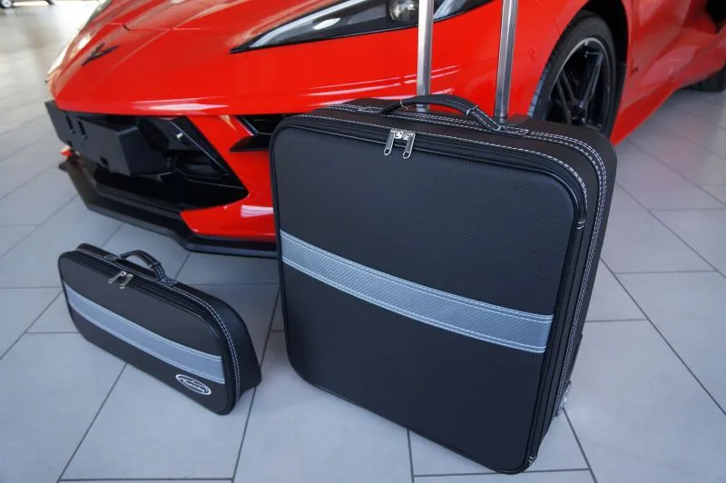 Roadsterbag Chevrolet Corvette C8 (Cabrio + Coupé) - 2-tlg. Kofferset Front Kofferraum